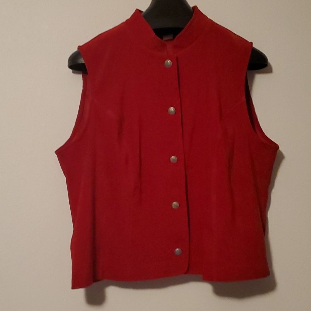 STONEBRIDGE  VINTAGE VEST  18W red